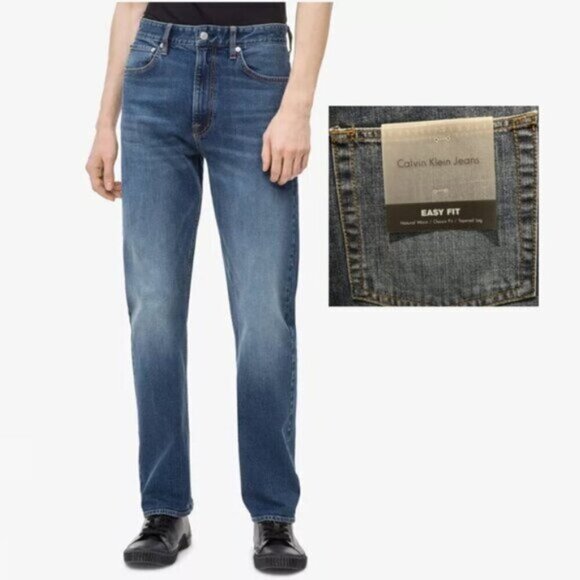 Calvin Klein Easy Fit Blue Jeans size 34 - Picture 1 of 14